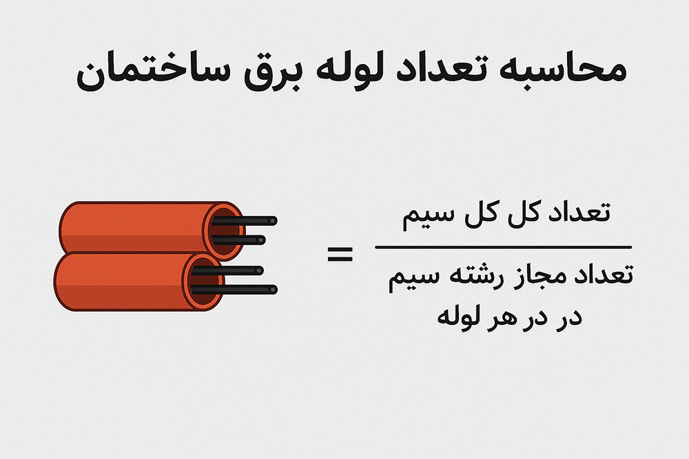 محاسبه تعداد لوله برق ساختمان