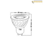لامپ هالوژن 7 وات GU10