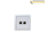 پریز تلفن دو سوکت روکار پارت مدل شهاب