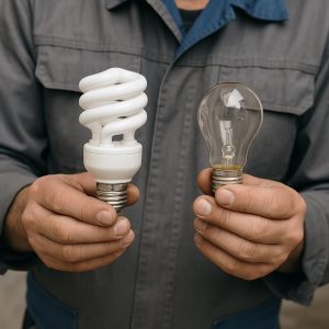 انواع لامپ کم مصرف چند وات است